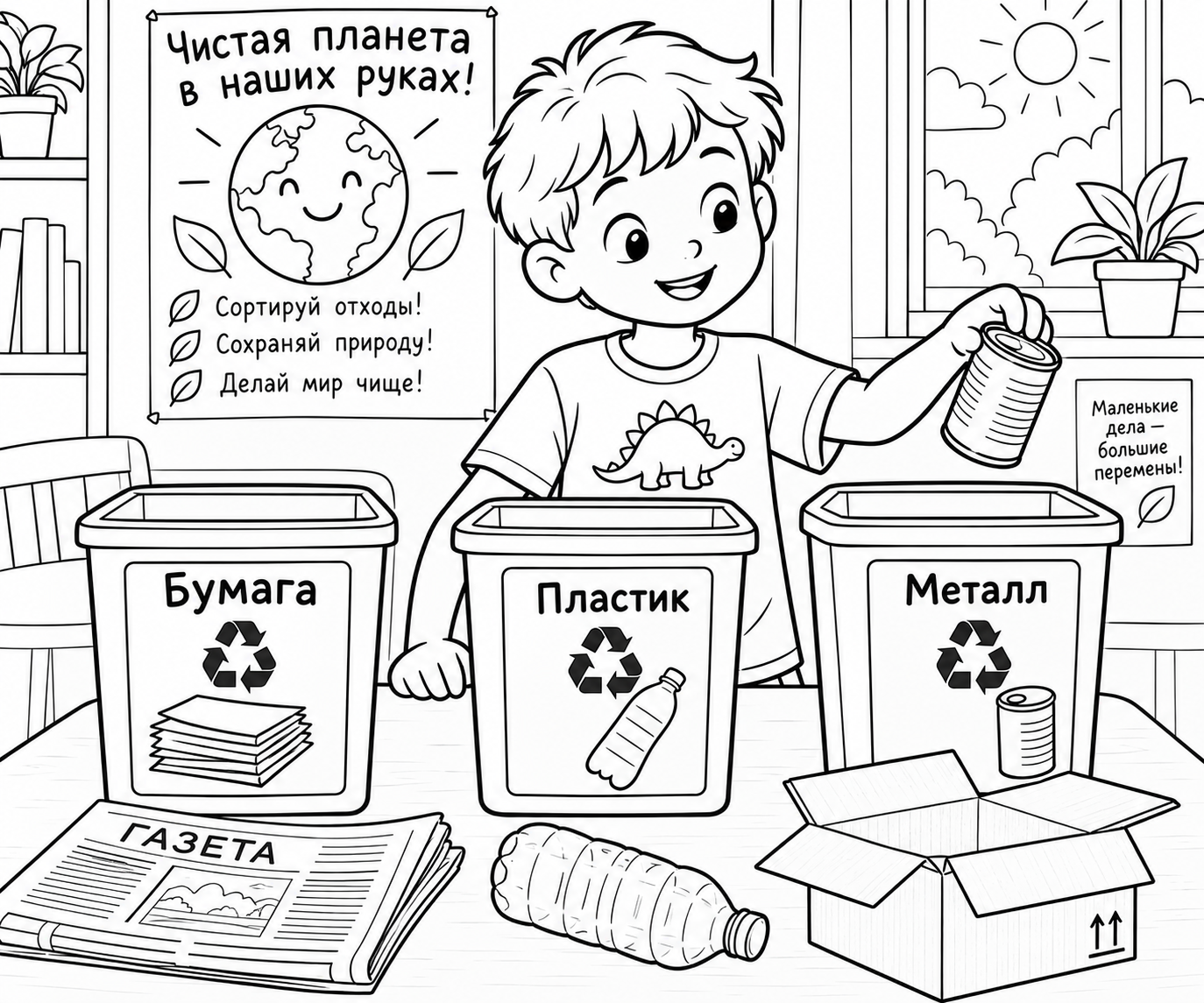 Раскраска: Сортировка упаковок
